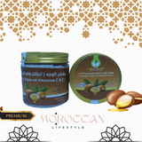 Luxuy Moroccan Argan Scrub, Made with pure Argan Oil,For Body and face. 200gr - مقشر الأرغان المغربي الفاخر، مصنوع من زيت الأرغان النقي، للجسم والوجه. 200 جرام