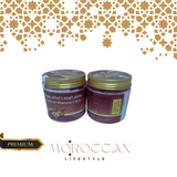 Luxuy Moroccan Argan Scrub, Made with pure Argan Oil,For Body and face. 200gr - مقشر الأرغان المغربي الفاخر، مصنوع من زيت الأرغان النقي، للجسم والوجه. 200 جرام