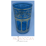 Set of Set of 6 Moroccan Tea Glasses Artisanal Hand painted - مجموعة من 6 أكواب شاي مغربية مرسومة يدويًا