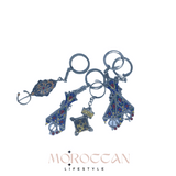 Amazigh Berber keyring craft Moroccan metal key chain - سلسلة مفاتيح أمازيغية بربرية مصنوعة من المعدن المغربي