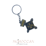 Amazigh Berber keyring craft Moroccan metal key chain - سلسلة مفاتيح أمازيغية بربرية مصنوعة من المعدن المغربي