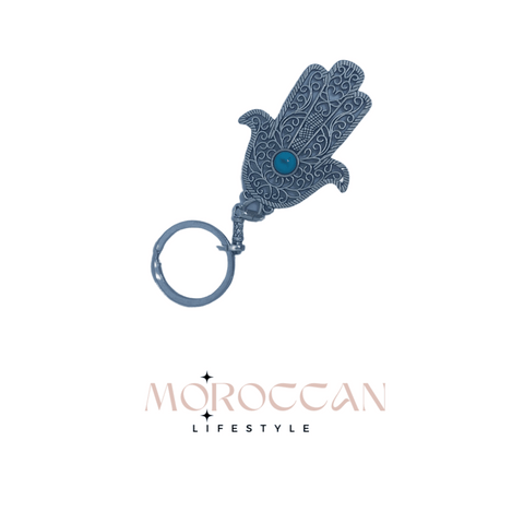 Hamsa Eye Moroccan key chain  Gift from morocco - همسة ميدالية مفاتيح مغربية هدية من المغرب