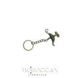 Very nice Moroccan Aladdin's lamp Keychain , beautiful design, craft keychain  - ميدالية مفاتيح مغربية  مصباح علاء الدين جميلة جداً شكل ملعقة مع علم المغرب، تصميم جميل، ميدالية مفاتيح حرفية