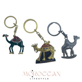 Very nice Moroccan Keychain Camel of the Moroccan Sahara, beautiful design, craft keychain  - ميدالية مفاتيح مغربية جميلة جداً شكل جمل الصحراء المغربية ، تصميم جميل، ميدالية مفاتيح حرفية