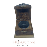 Royal Handmade Incense burner, High Quality Hand craved Moroccan Thuya Wood incense burner,  - مبخرة ملكية مصنوعة يدويًا، مبخرة من خشب التويا المغربي عالي الجودة