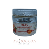 Moroccan Argan Scrub, Made with pure Argan Oil, Pickly Pear, & Honey, For Body and face -  مقشر الارغان المغربي للجسم