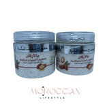 Moroccan Argan Scrub, Made with pure Argan Oil, Pickly Pear, & Honey, For Body and face -  مقشر الارغان المغربي للجسم