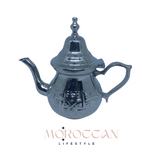 Moroccan Mini Teapot Silver Hand Carved In Fes Morocco - إبريق شاي صغير مغربي فضي محفور يدويا في فاس المغرب